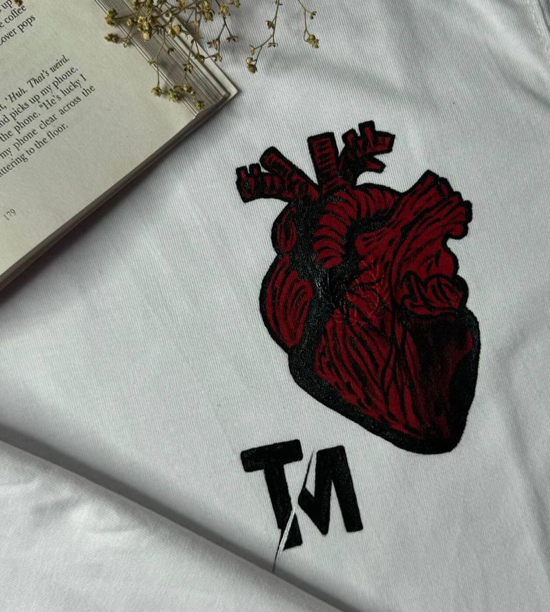 HUMAN HEART PRINTED T SHIRT (pack of 2)